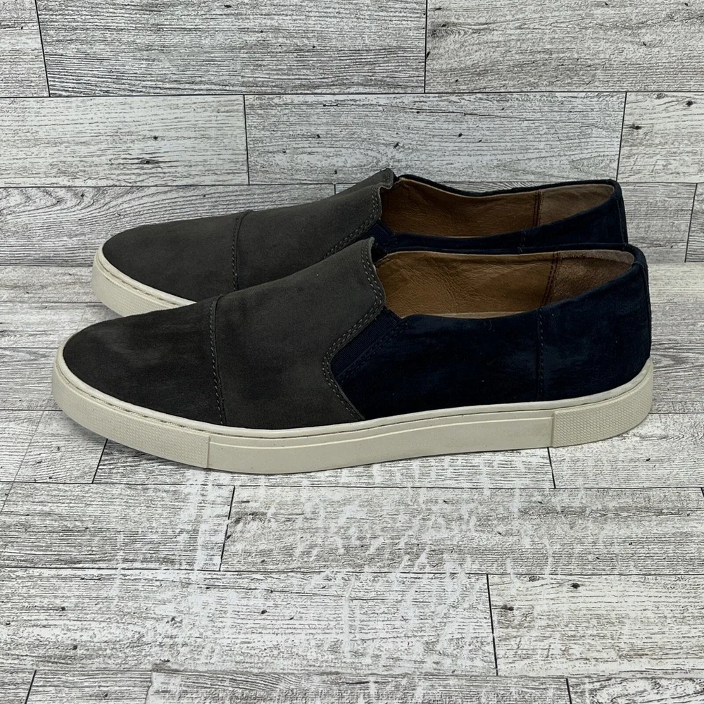 Frye Gemma Cap 3471123SKM Blue Gray‎ Suede Slip-On Shoes Women Size 9M